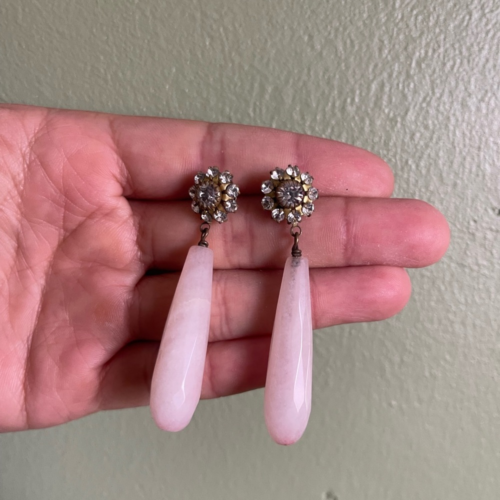 Anthropologie Stone Drop Earrings